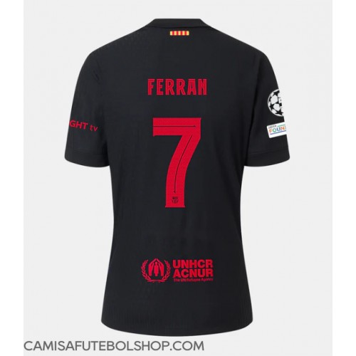 Camisa de time de futebol Barcelona Ferran Torres #7 Replicas 2º Equipamento 2024-25 Manga Curta